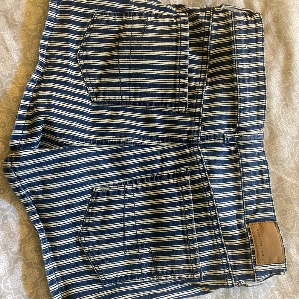 American Eagle striped shorts